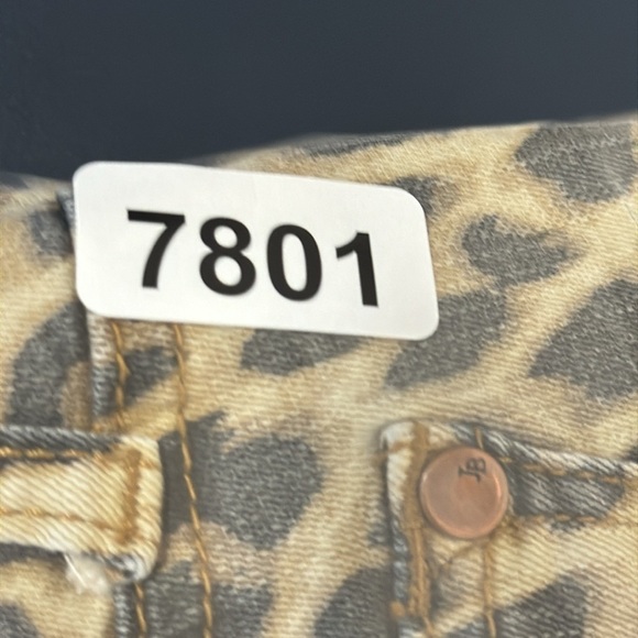 Judy Blue Skinny Fit Jeans Women's 5/27 Heathered Cheetah Tan Black Stretch - Picture 11 of 12